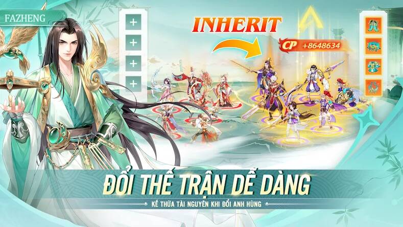 Скачать взломанную Tân 3Q Truyền Kỳ - Gamota [Много монет] MOD apk на Андроид