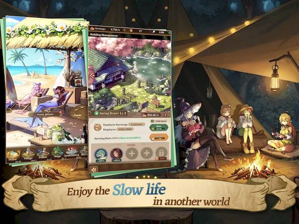 Скачать взломанную Isekai:Slow Life [Бесплатные покупки] MOD apk на Андроид
