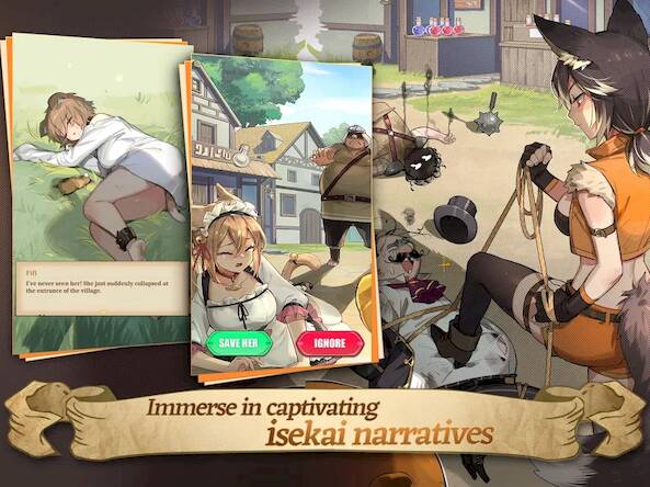 Скачать взломанную Isekai:Slow Life [Бесплатные покупки] MOD apk на Андроид
