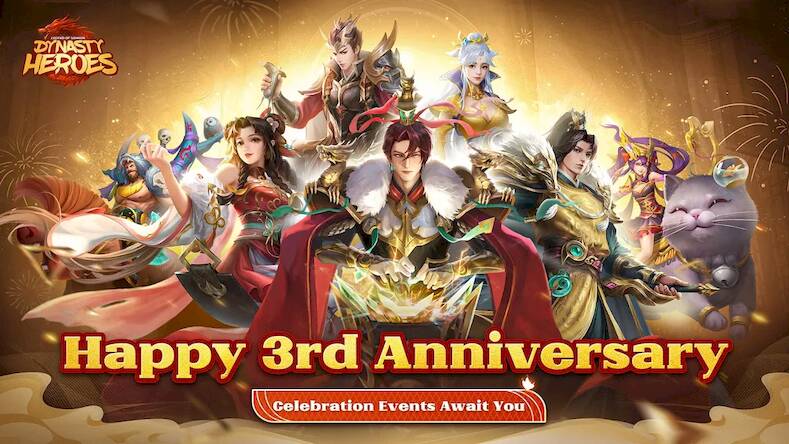 Скачать взломанную Dynasty Heroes: Samkok Legend [Много монет] MOD apk на Андроид