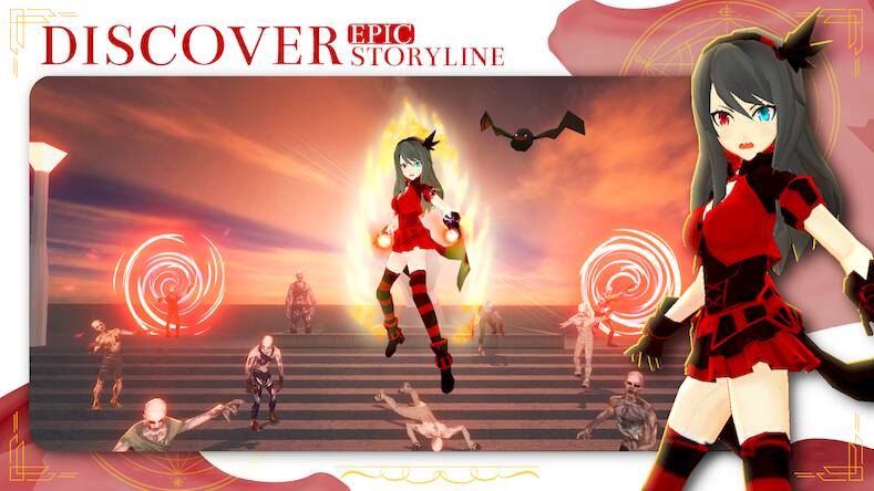 Скачать взломанную Anime Legend Conquest of Magic [Много монет] MOD apk на Андроид
