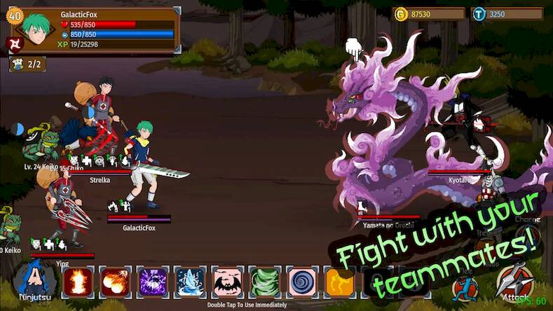 Скачать взломанную Ninja Master: A Shinobi Saga [Бесплатные покупки] MOD apk на Андроид