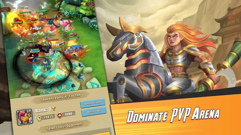 Скачать взломанную Heroes Awaken: Idle RPG [Много монет] MOD apk на Андроид