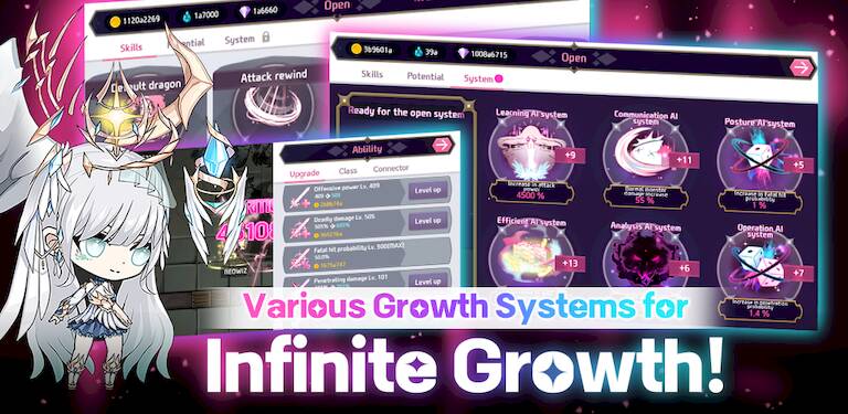 Скачать взломанную Guardian Goddess: Idle RPG [Мод меню] MOD apk на Андроид