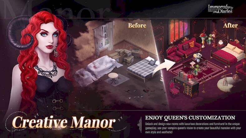 Скачать взломанную Immortal Diaries [Много монет] MOD apk на Андроид