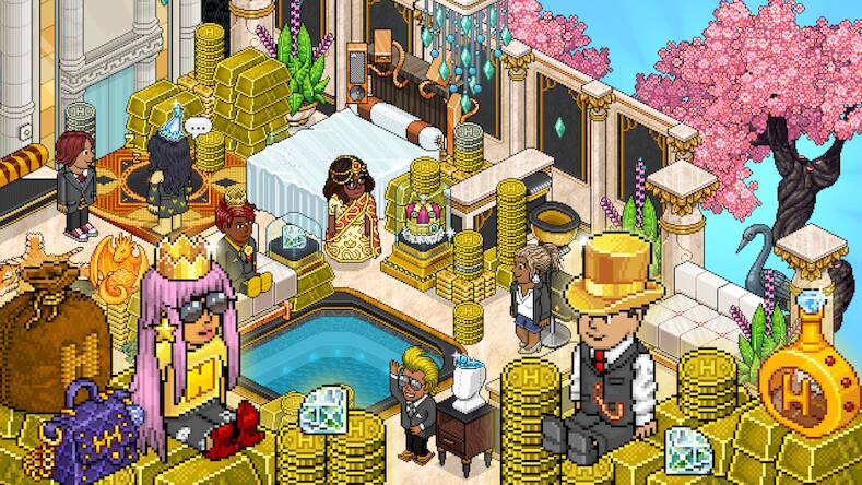 Скачать взломанную Habbo - Original Metaverse [Много монет] MOD apk на Андроид