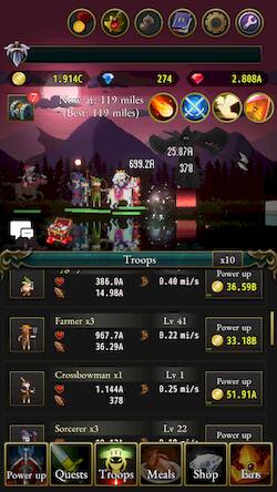 Скачать взломанную Rogue with the Dead: Idle RPG [Много денег] MOD apk на Андроид