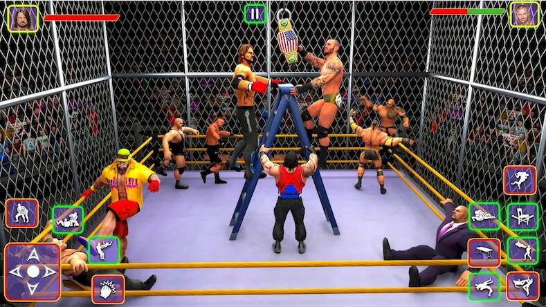 Скачать взломанную Gym Wrestling Fighting Game [Мод меню] MOD apk на Андроид