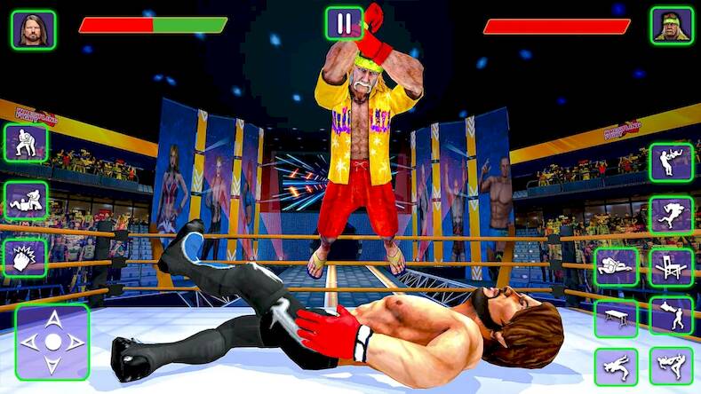 Скачать взломанную Gym Wrestling Fighting Game [Мод меню] MOD apk на Андроид
