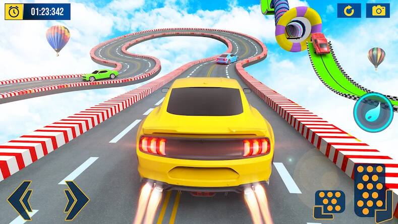 Скачать взломанную сумасшедший автомобильный трюк [Много монет] MOD apk на Андроид