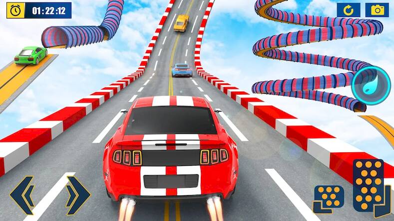 Скачать взломанную сумасшедший автомобильный трюк [Много монет] MOD apk на Андроид