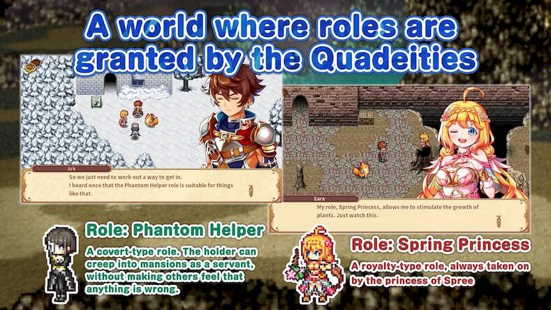 Скачать взломанную RPG Chroma Quaternion [Много монет] MOD apk на Андроид