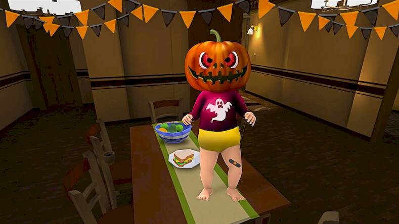 Скачать взломанную Baby in Pink Horror Games 3D [Много денег] MOD apk на Андроид