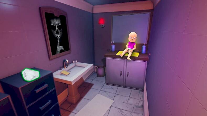 Скачать взломанную Baby in Pink Horror Games 3D [Много денег] MOD apk на Андроид
