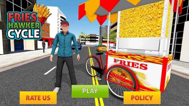 Скачать взломанную Цикл разносчико хрустящего фри [Много денег] MOD apk на Андроид