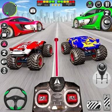 Скачать взломанную Toy Car Stunts GT Racing Games [Бесплатные покупки] MOD apk на Андроид