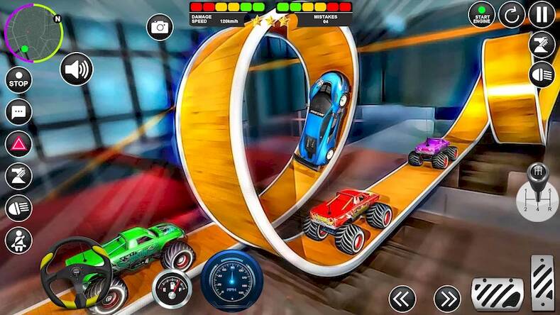 Скачать взломанную Toy Car Stunts GT Racing Games [Бесплатные покупки] MOD apk на Андроид