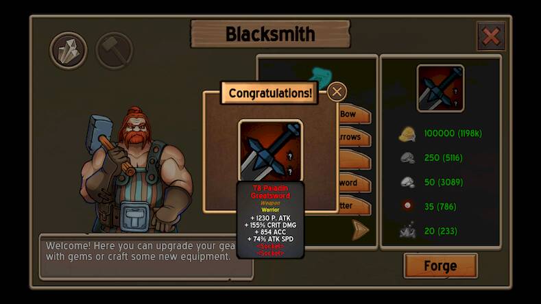 Скачать взломанную Epic Raiders - Old School RPG [Мод меню] MOD apk на Андроид