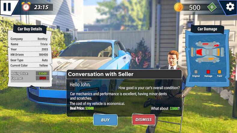 Скачать взломанную Car Saler Simulator 2023 игра [Много монет] MOD apk на Андроид
