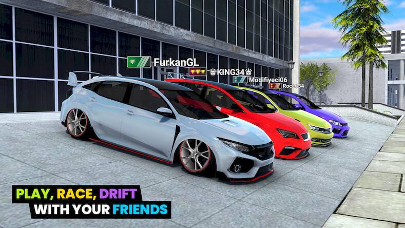 Скачать взломанную Car Parking 3D: Online Drift [Бесплатные покупки] MOD apk на Андроид