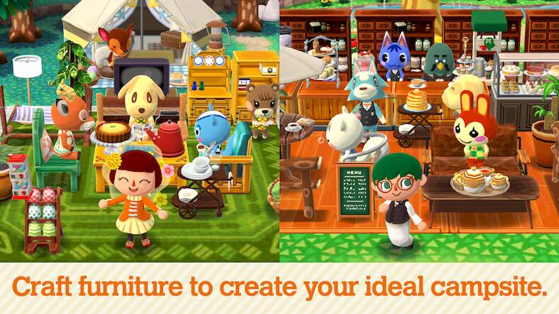 Скачать взломанную Animal Crossing: Pocket Camp [Много денег] MOD apk на Андроид