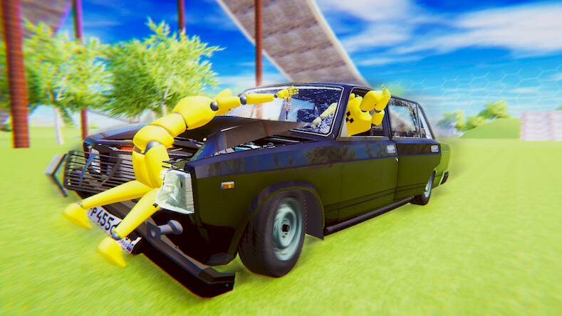 Скачать взломанную ВАЗ Краш Тест Симулятор 2 [Бесплатные покупки] MOD apk на Андроид