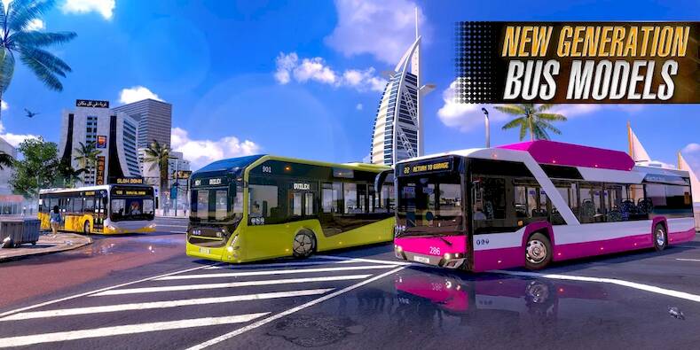 Скачать взломанную Bus Simulator 2023 [Бесплатные покупки] MOD apk на Андроид
