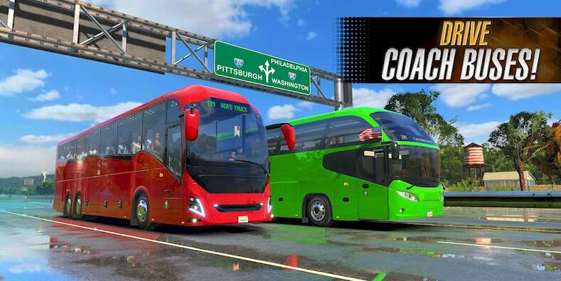 Скачать взломанную Bus Simulator 2023 [Бесплатные покупки] MOD apk на Андроид
