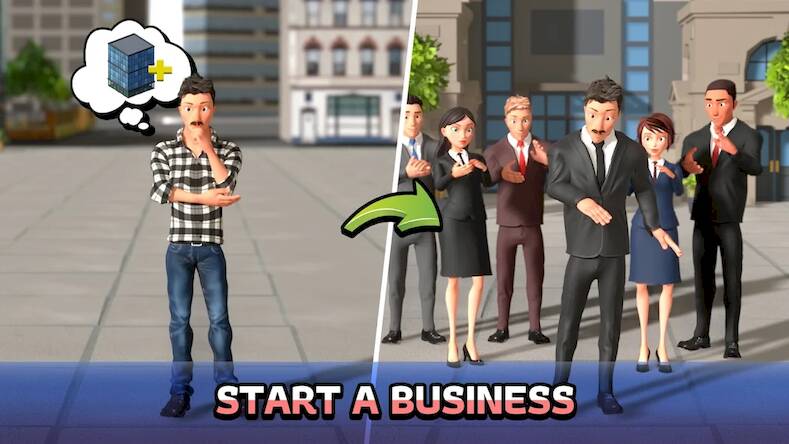 Скачать взломанную Idle Office Tycoon- Money game [Мод меню] MOD apk на Андроид