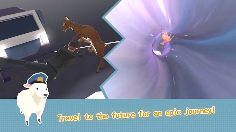 Скачать взломанную DEEEER Simulator: Future World [Мод меню] MOD apk на Андроид
