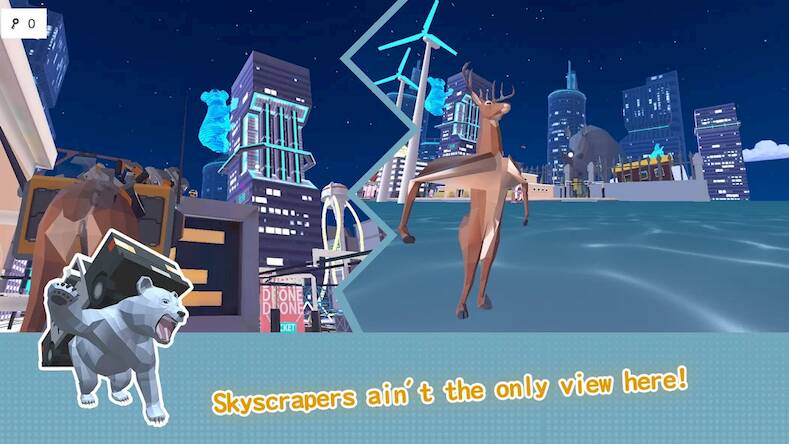 Скачать взломанную DEEEER Simulator: Future World [Мод меню] MOD apk на Андроид