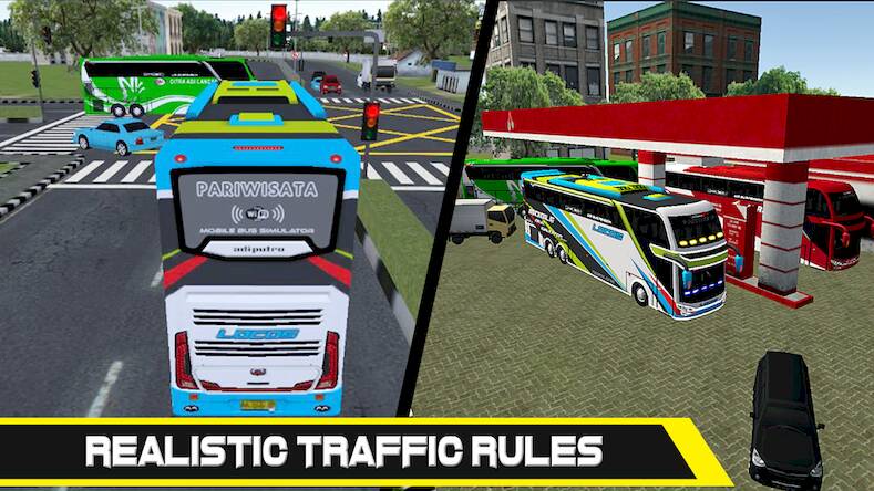 Скачать взломанную Mobile Bus Simulator [Много монет] MOD apk на Андроид