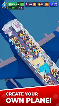 Скачать взломанную Idle Airplane Inc. Tycoon [Бесплатные покупки] MOD apk на Андроид