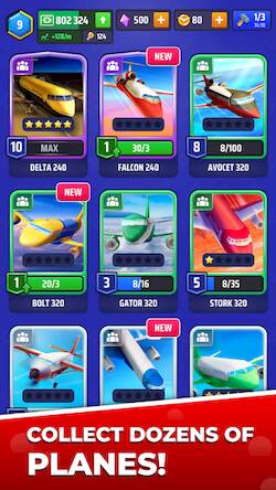 Скачать взломанную Idle Airplane Inc. Tycoon [Бесплатные покупки] MOD apk на Андроид