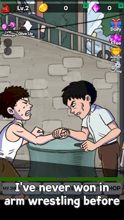 Скачать взломанную Arm Wrestling Clicker [Много денег] MOD apk на Андроид