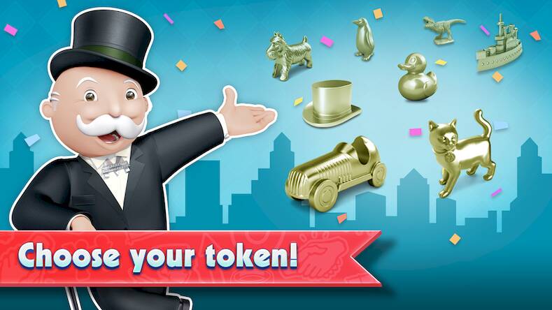 Скачать взломанную MONOPOLY Tycoon [Много монет] MOD apk на Андроид