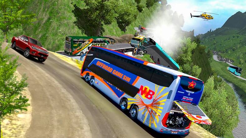 Скачать взломанную Hill Coach Bus Simulator 2023 [Мод меню] MOD apk на Андроид