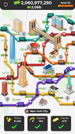 Скачать взломанную Subway Idle [Мод меню] MOD apk на Андроид