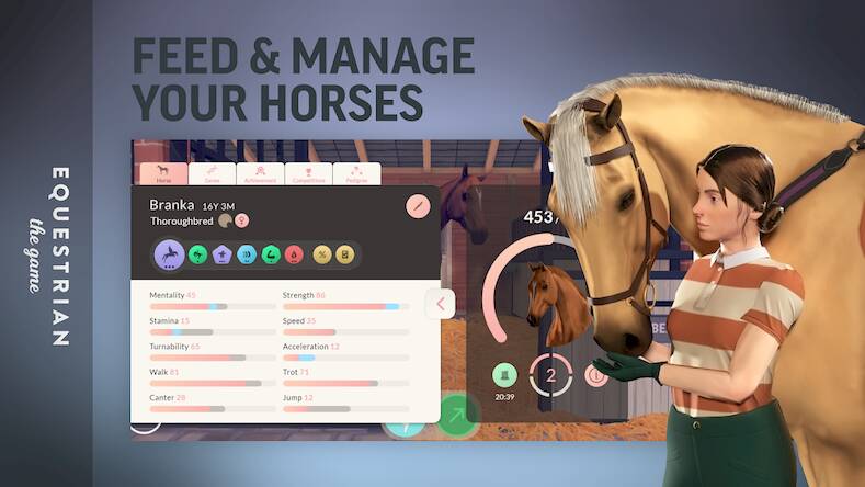 Скачать взломанную Equestrian the Game [Бесплатные покупки] MOD apk на Андроид