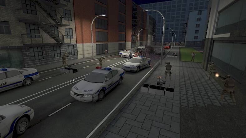 Скачать взломанную Zombie Combat Simulator [Много денег] MOD apk на Андроид