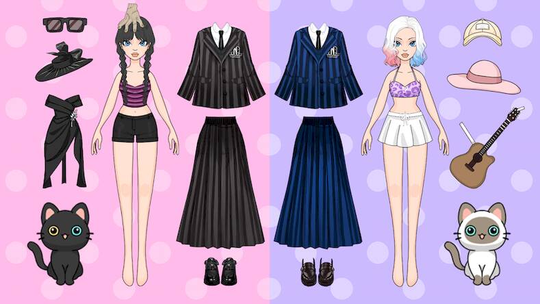 Скачать взломанную Magic Paper Doll: аниме макияж [Много денег] MOD apk на Андроид