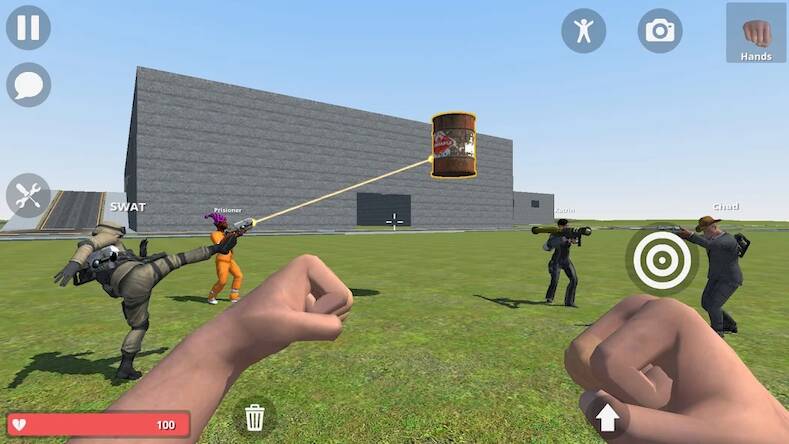 Скачать взломанную Hypper Sandbox [Много денег] MOD apk на Андроид