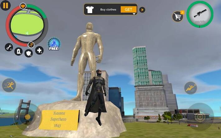 Скачать взломанную Naxeex Superhero [Много монет] MOD apk на Андроид