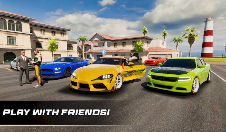 Скачать взломанную Real Car Parking Multiplayer [Много денег] MOD apk на Андроид