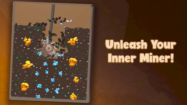 Скачать взломанную Drill and Collect - Idle Miner [Бесплатные покупки] MOD apk на Андроид