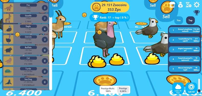 Скачать взломанную Animal Zoo Clicker [Бесплатные покупки] MOD apk на Андроид