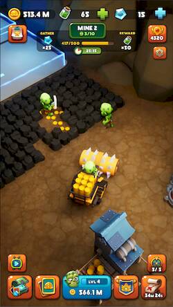 Скачать взломанную Miners Day: idle merge [Мод меню] MOD apk на Андроид