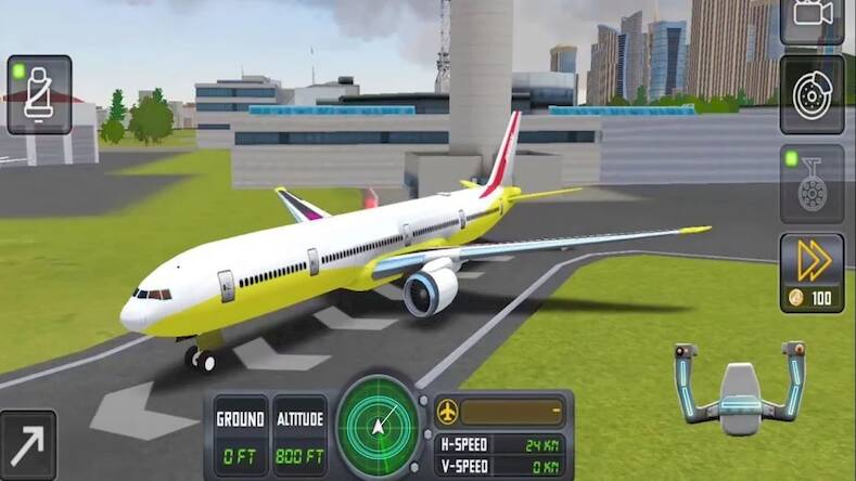 Скачать взломанную Flight Simulator-Pilot Plane X [Мод меню] MOD apk на Андроид