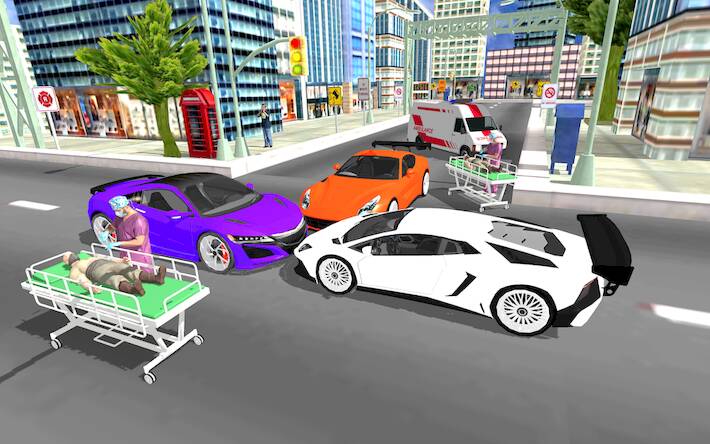 Скачать взломанную В Город Скорая помощь Игры [Много денег] MOD apk на Андроид