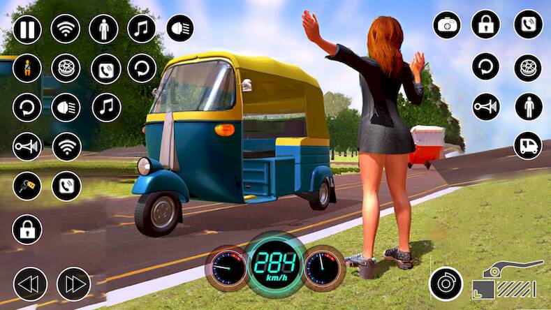 Скачать взломанную Tuk Tuk Rickshaw Driver 2023 [Много монет] MOD apk на Андроид